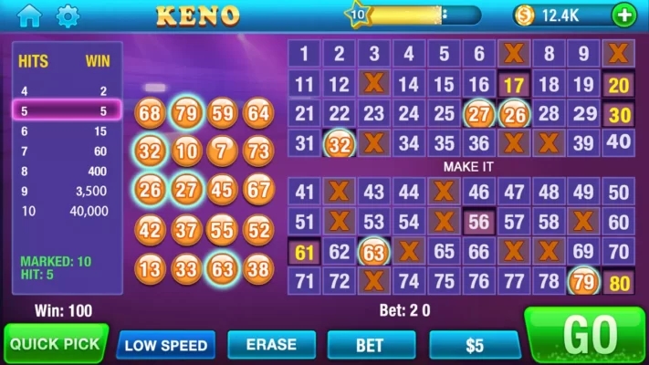 Hình thức đặt keno phổ biến F8bet